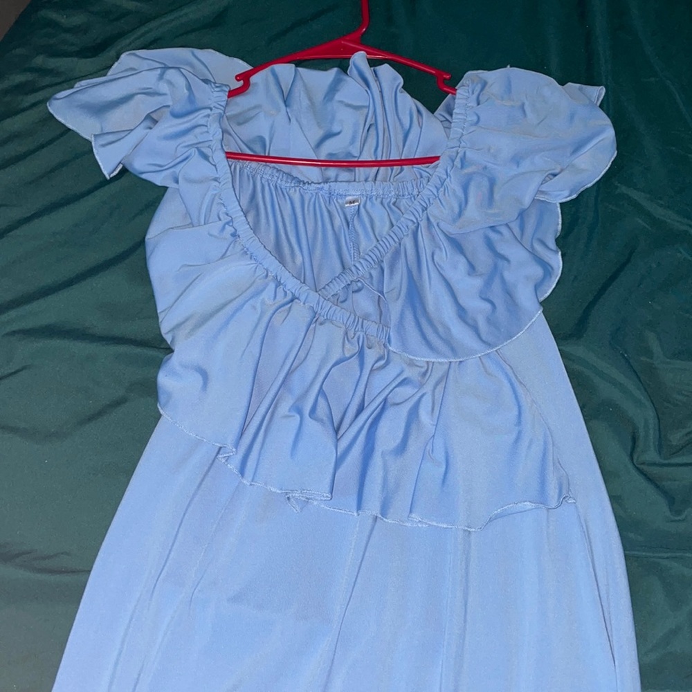 Blue maternity dress -M